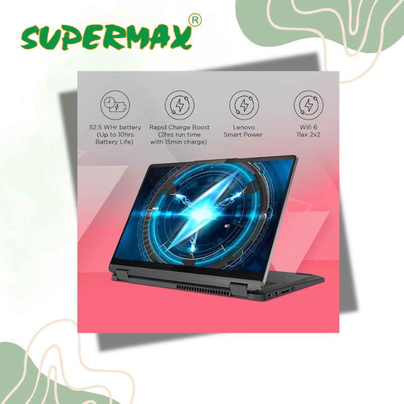 Lenovo Flex 5i Intel Core i3 13वीं पीढ़ी (GEN) 8GB RAM/512 SSD 14" FHD IPS टच 82Y0004RIN