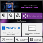 Dell Pro 16 Premium Business Laptop - Intel Core Series 1 5 120U, 16GB DDR5 RAM, 1TB SSD, 16" FHD+ Display, Windows 11 Pro (Grey)
