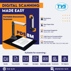 TVS PDS 8M Portable Document Scanner | High-Resolution Digital Scanning