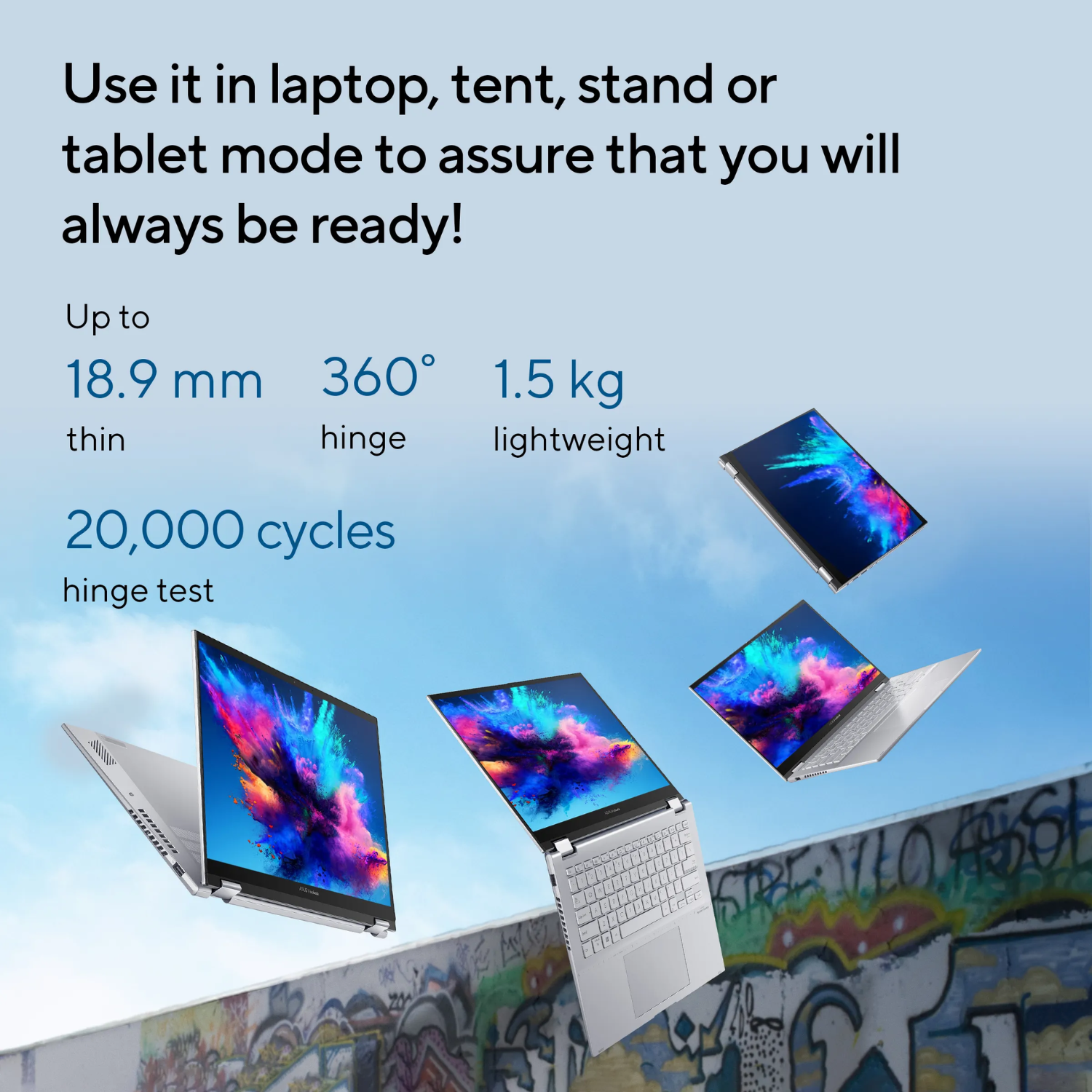 ASUS Vivobook S 14 Flip TP3402VAO-LZ612WS 14" FHD+ Touch Laptop (Intel Core i5-13420H / 16GB RAM / 512GB SSD / Windows 11 / MS Office / Backlit Keyboard / Cool Silver)