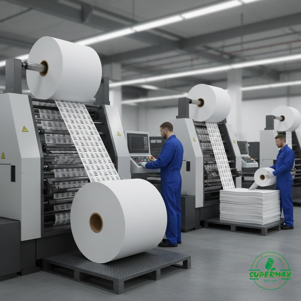 Suparmax Jumbo Thermal Paper Roll 400MMX6000 METERS 80 GSM