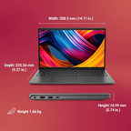 Dell 15 AI Powered Laptop | Intel Core Ultra 5 225H | 8GB DDR5 RAM | 512GB PCIe SSD | Intel Arc Graphics | 15.6" Full HD Anti-Glare Display | Windows 11 Home + MS Office Home & Student 2024 | Copilot AI Key | Carbon Black
