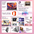 Lenovo IdeaPad Slim 5 16" WUXGA OLED Copilot+ AI PC Laptop - AMD Ryzen AI 7 365, 16GB RAM, 512GB SSD, Windows 11, MSO 365 Basic + Office 2024, 1Yr ADP Free (Grey, 1.4kg, 83S2005SIN)
