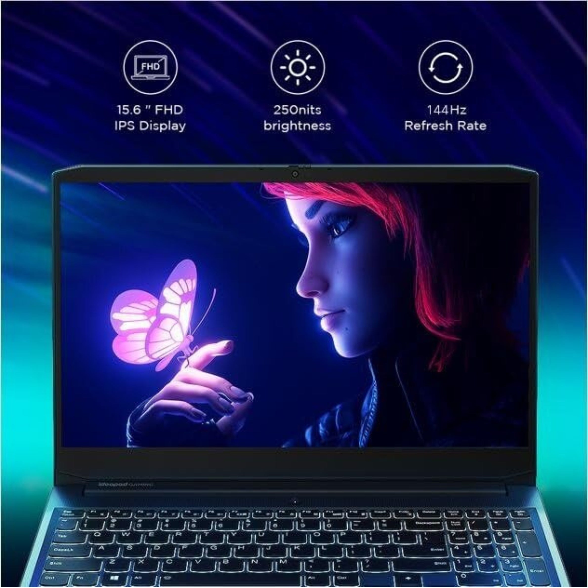Lenovo IdeaPad Gaming 3 Intel Core i5 11TH GEN 8GB/512SSD 15.6" FHD 82K101R9IN