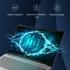 Lenovo IdeaPad 1 15.6" FHD Laptop - 13th Gen Intel Core i3-1315U, 8GB RAM, 512GB SSD, Integrated Intel Graphics, Win 11, Office Home 2024, 3 Months Game Pass, 1Yr ADP Free (Grey, 1.6kg, 83B40004IN)