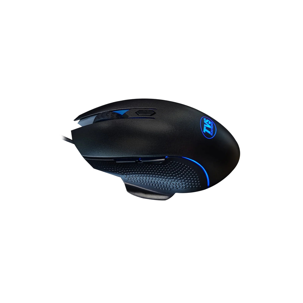 TVS Electronics Champ Blitz Wired Gaming Keyboard and Mouse Combo | Rainbow LED Backlit | 19-Key Anti-Ghosting | 3200 DPI Adjustable Optical Mouse | Ergonomic Design for PC Gamers & Streamers (Black)