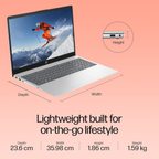 HP 15 (2026) 15.6" FHD Business Laptop - Intel Core 7 150U, Intel Iris Xe Graphics, 16GB RAM, 512GB SSD, Backlit Keyboard, Fingerprint Reader, Windows 11 Pro (Silver, 1.5kg)