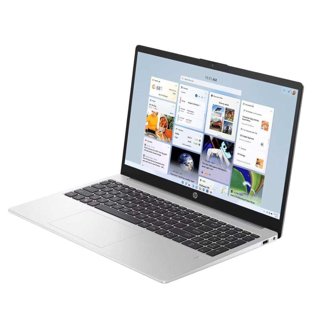HP 15 (2025) 15.6" HD Thin & Light Business Laptop - AMD Ryzen 3 7320U Quad Core, AMD Radeon Graphics, 8GB RAM, 512GB SSD, FreeDOS (Turbo Silver, 1.50kg)