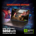 Acer Nitro V 15 Gaming Laptop - 13th Gen Intel Core i7-13620H, NVIDIA GeForce RTX 4050 (6GB), 16GB RAM, 512GB SSD, 15.6" FHD IPS 165Hz Display, Amber Backlit KB, Windows 11 Home (Obsidian Black, ANV15-52)