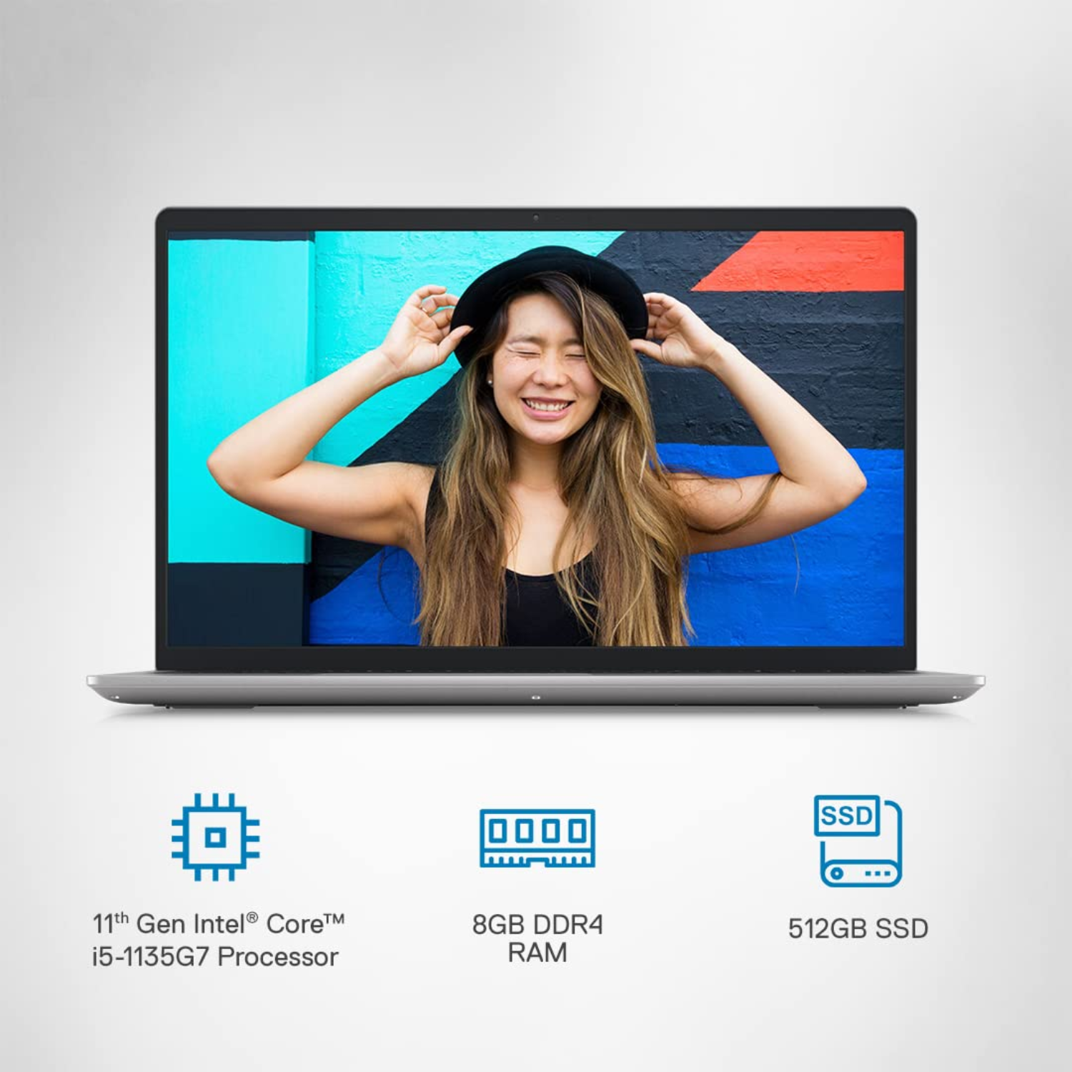 Dell Inspiron 3511 15 Laptop | Intel Core i5-1135G7 | 8GB RAM | 512GB PCIe SSD | 15.6" Full HD Display | Windows 11 Home + Microsoft Office 2021 | Intel Iris Xe Graphics