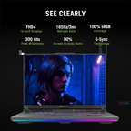 ASUS ROG Strix G16 (2025) 16.0" FHD+ 165Hz Gaming Laptop - AMD Ryzen 9 8940HX, NVIDIA GeForce RTX 5050 8GB, 16GB DDR5 RAM, 1TB SSD, Windows 11 Home, Office 2024 & Microsoft 365 Basic (Eclipse Gray, 2.50kg, G614PH-RV073WS)