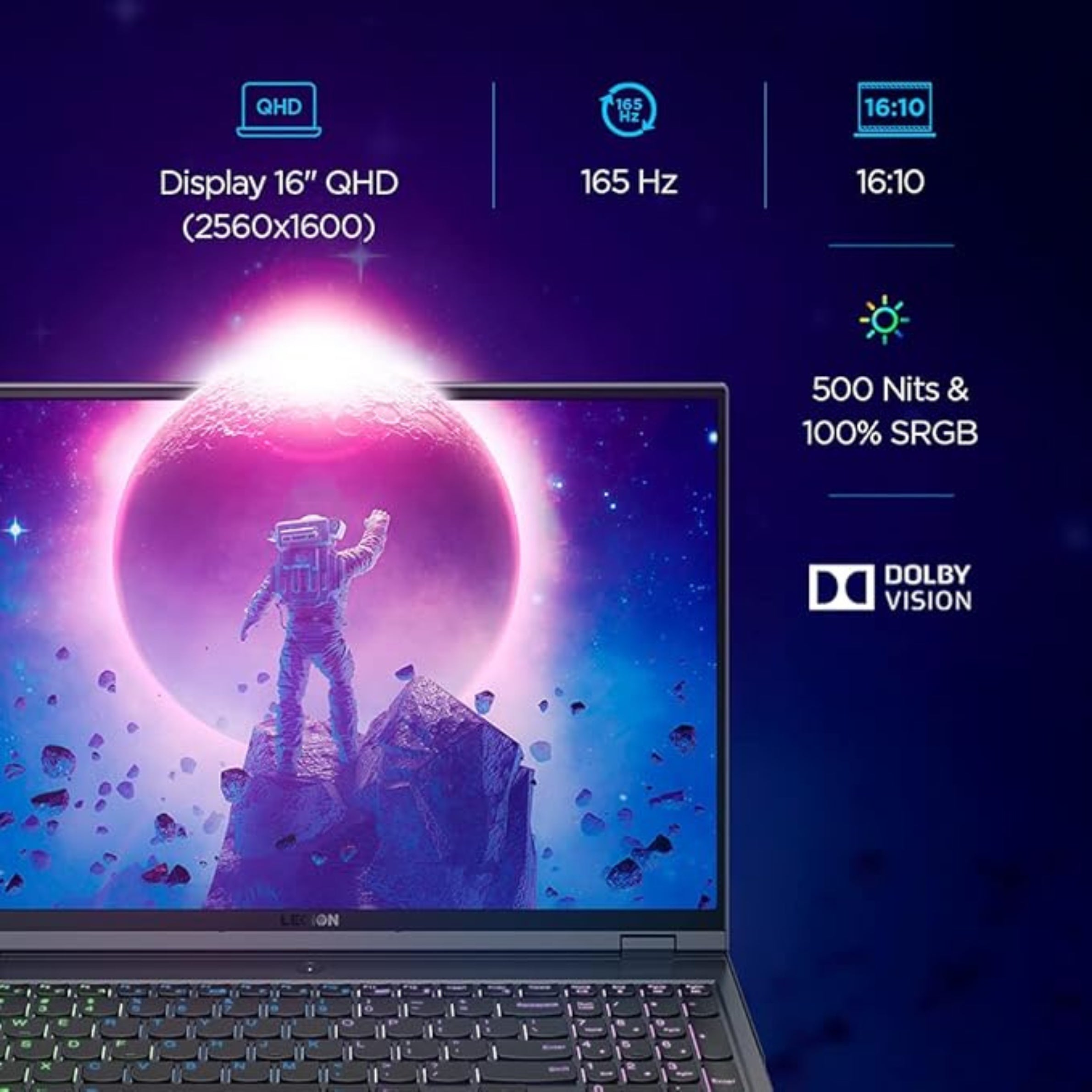 Lenovo Legion 5 Pro Ryzen 7 5800H 16 GB/ 1 TB SSD 16"WQXGA IPS-500nits 82JQ00JCIN