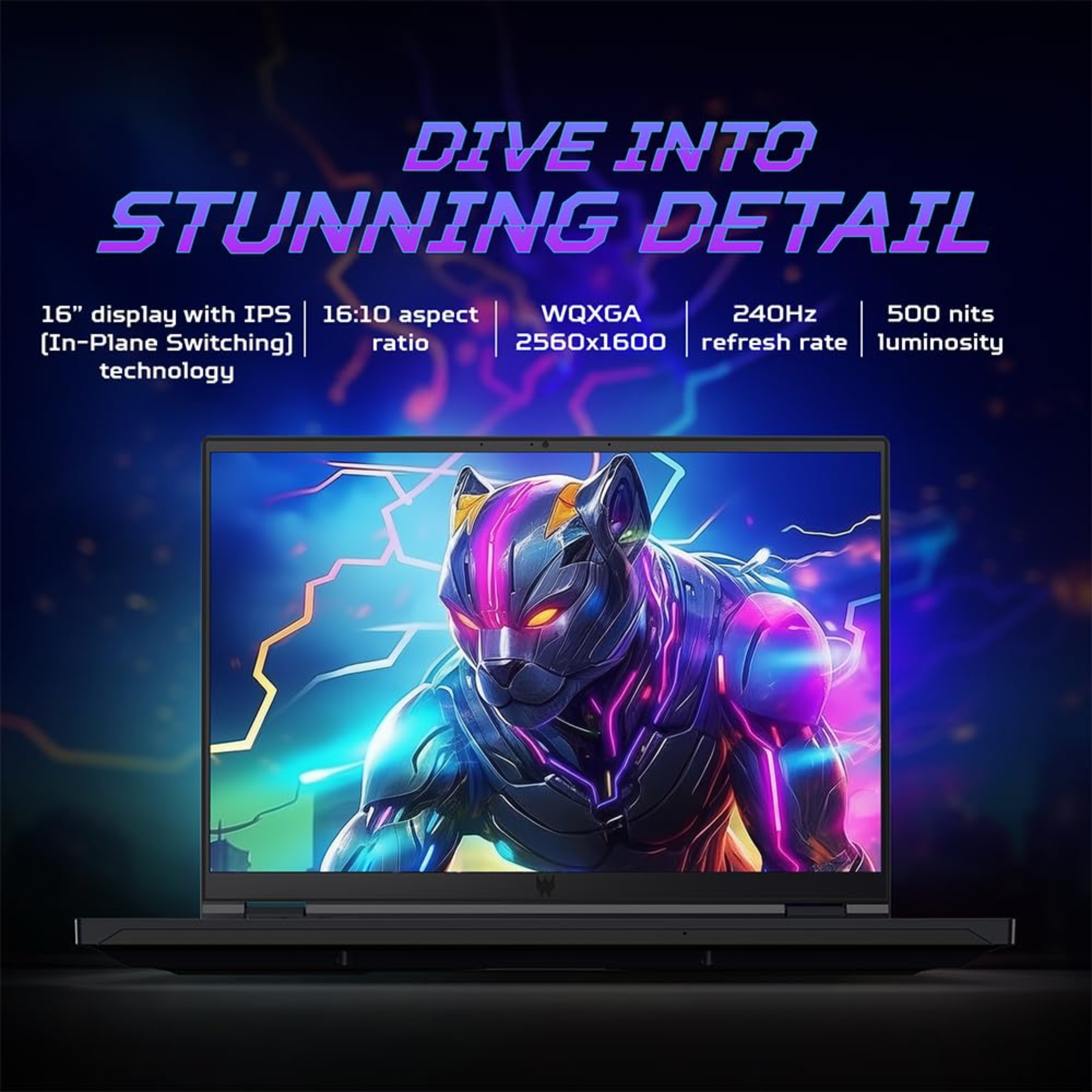 Acer Predator Helios 16 AI Gaming Laptop 16" WQXGA - 14th Gen Intel Core i9, 16GB RAM, 1TB SSD, NVIDIA GeForce RTX 4070, Windows 11 Home (Abyssal Black, PH16-72)