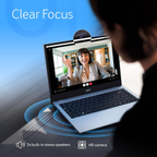Acer Aspire One 14" WXGA Thin & Light Laptop - AMD Ryzen 5, 8GB LPDDR5 RAM, 512GB SSD, Windows 11 Home, MS Office 2024, HD Camera (Pure Silver, A114-43)