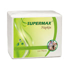 SUPERMAX Premium 2 Ply Tissue Paper Napkins | 50 Pcs | Soft, Absorbent Disposable Napkins for Home, Office & Restaurant