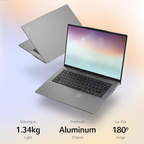 Acer Swift Go 14 AI PC 14.5" WUXGA Laptop - Qualcomm Snapdragon X Plus X1P-42-100, 16GB LPDDR5X RAM, 512GB SSD, 1440p IR Camera, Windows 11 Home, Office 2024 (Steel Grey, 1.32kg)
