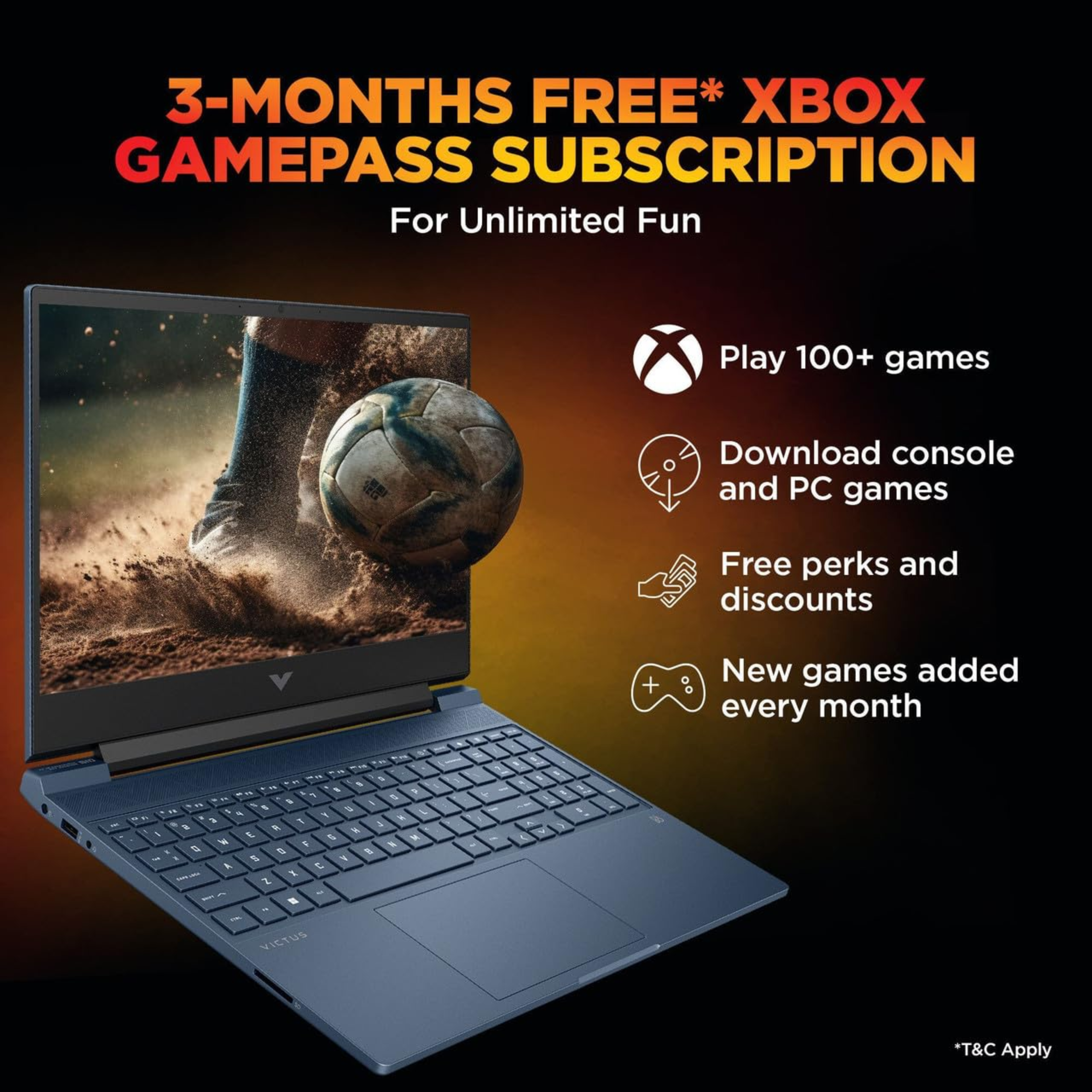 HP Victus 15.6" FHD 144Hz Gaming Laptop - AMD Ryzen 7 7445HS, 4GB NVIDIA GeForce RTX 2050, 16GB RAM, 512GB SSD, Windows 11 Home, MS Office 2024 (Performance Blue, 2.29kg, 15-fb3122AX / 23ax)