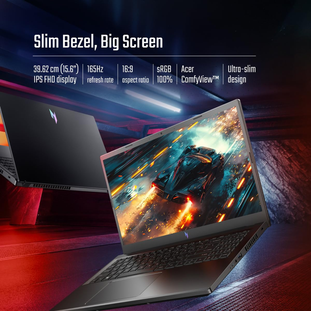 Acer Nitro V 15 ANV15-41 (NH.QPFSI.006) 15.6" FHD 165Hz Gaming Laptop (AMD Ryzen 5 6600H / 16GB RAM / 512GB SSD / RTX 3050 6GB / Windows 11 / Obsidian Black)