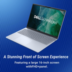 Dell 16 AI Laptop | AMD Ryzen AI 5 340 Processor | 16GB LPDDR5X RAM | 512GB SSD | 16" FHD+ IPS Display | AMD Radeon Graphics | Windows 11 Home | MS Office 2024 | Ice Blue