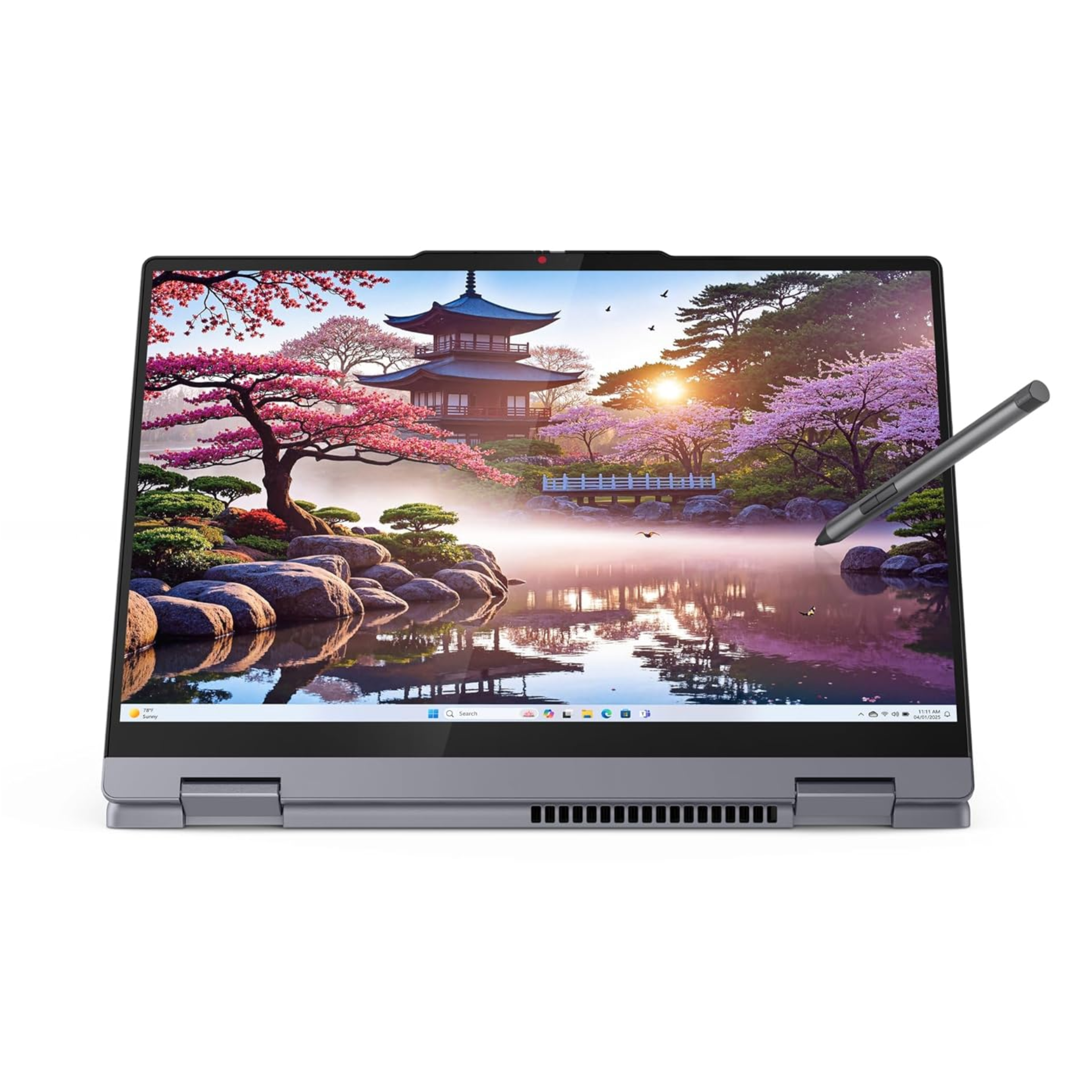 Lenovo IdeaPad 5 2-in-1 Convertible Laptop 14" WUXGA IPS - Intel Core Ultra 5 225H, 16GB RAM, 512GB SSD, Integrated Intel Graphics, Digital Pen 2, Win 11, MS 365 Basic, Office 2024, 1Yr ADP Free (Grey, 1.6kg, 83KR0076IN)