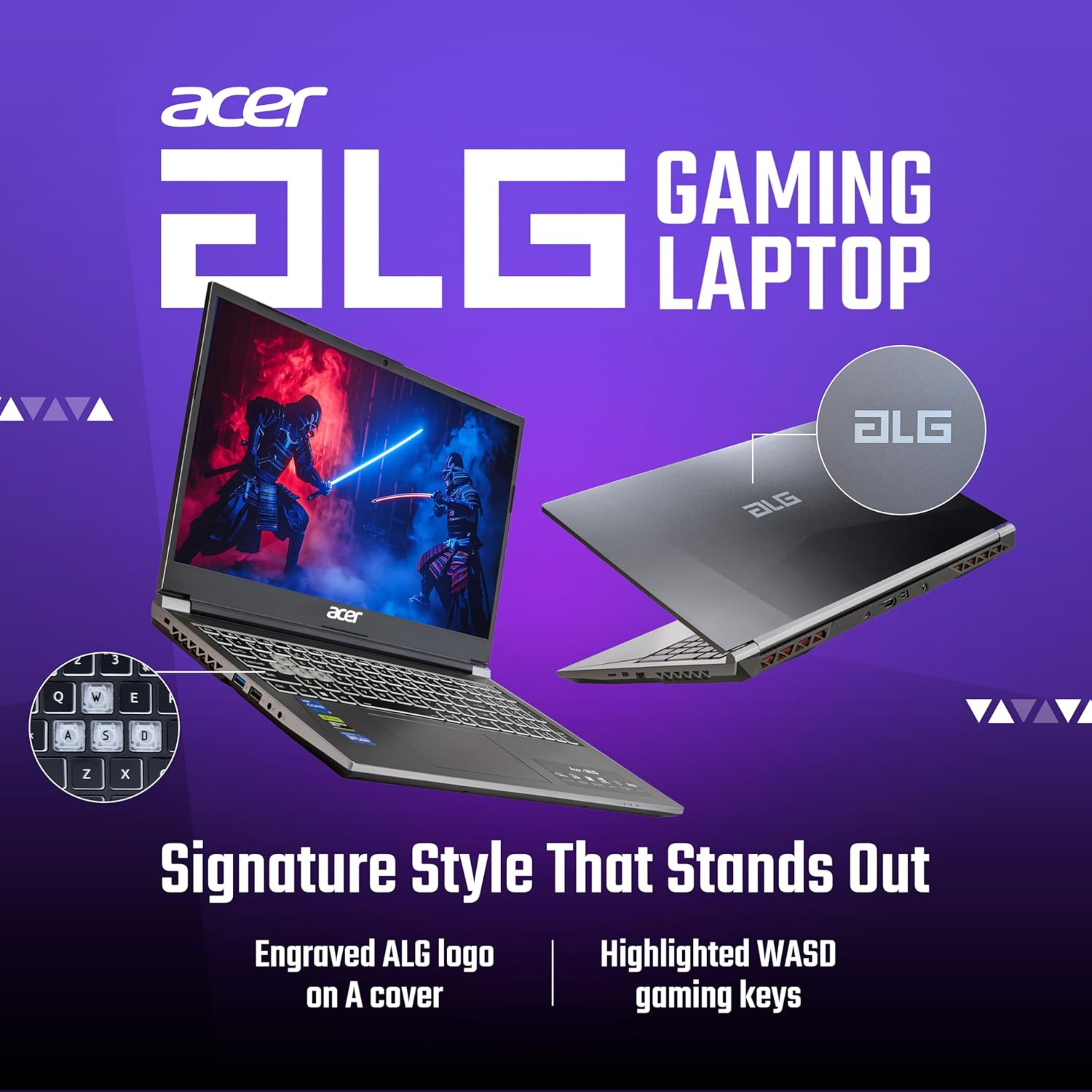 Acer ALG 15.6" FHD 144Hz Gaming Laptop - Intel Core i5 Processor, NVIDIA GeForce RTX 3050 (6GB), 16GB RAM, 512GB SSD, Windows 11 Home, MS Office 2024 (Steel Gray, AL15G-53)