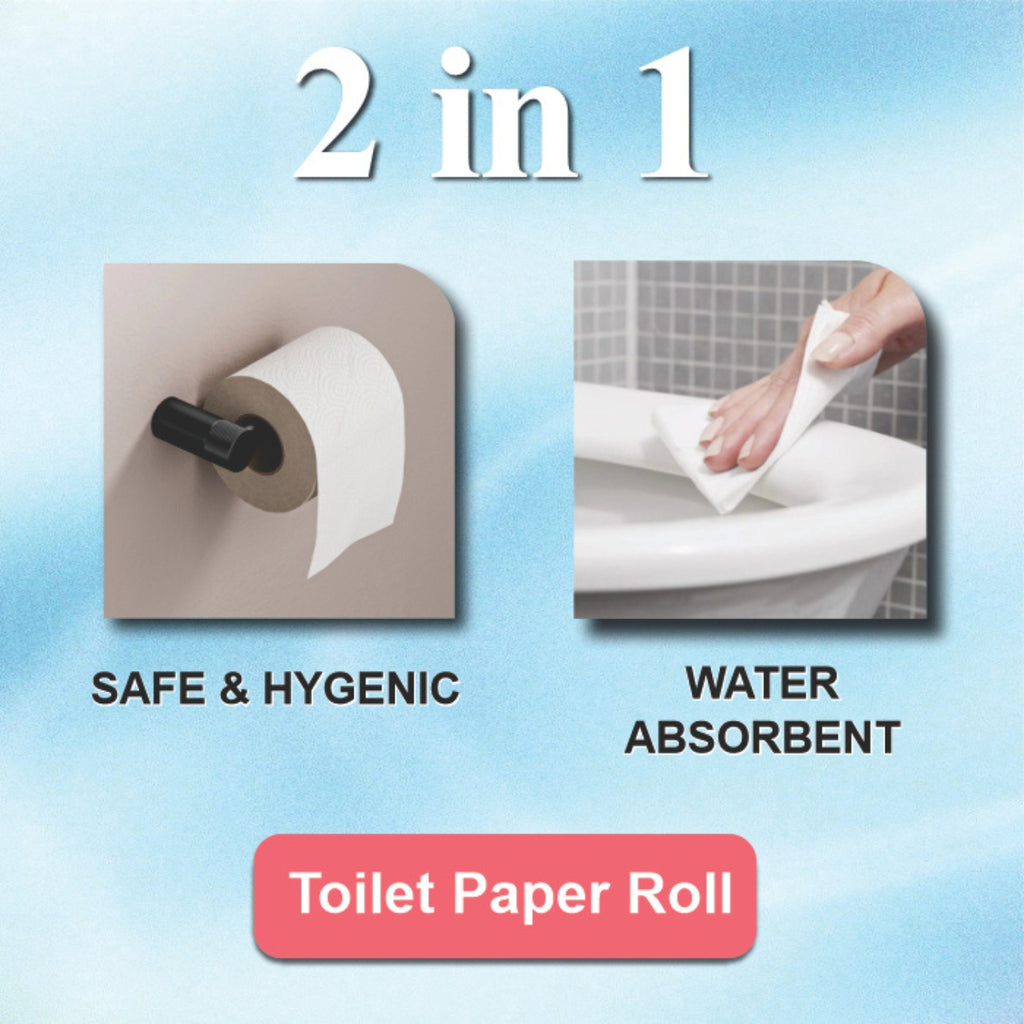 SUPERMAX Toilet Tissue Roll | Soft & Strong Bathroom Tissue Paper | Bulk Pack for Home, Hotel & Office