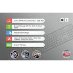 TVS Electronics Champ Wired USB Desktop Keyboard | 10 Million Keystrokes | Spill-Resistant Design | UV Coated Long-Lasting Keys | Ergonomic Full-Size Keyboard for Office & Home (Black)