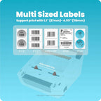 Helett H30C Pro Wireless Bluetooth Thermal Label Printer 4x6 | USB Shipping Barcode Printer | 203 DPI | Windows & Mac Compatible