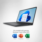 Dell Inspiron 15 3511 (AGEINGD560745WIN9B) 15.6" FHD Laptop (Intel Core i3 11th Gen / 8GB RAM / 512GB SSD / Windows 11 / MS Office 2021 / Carbon Black)