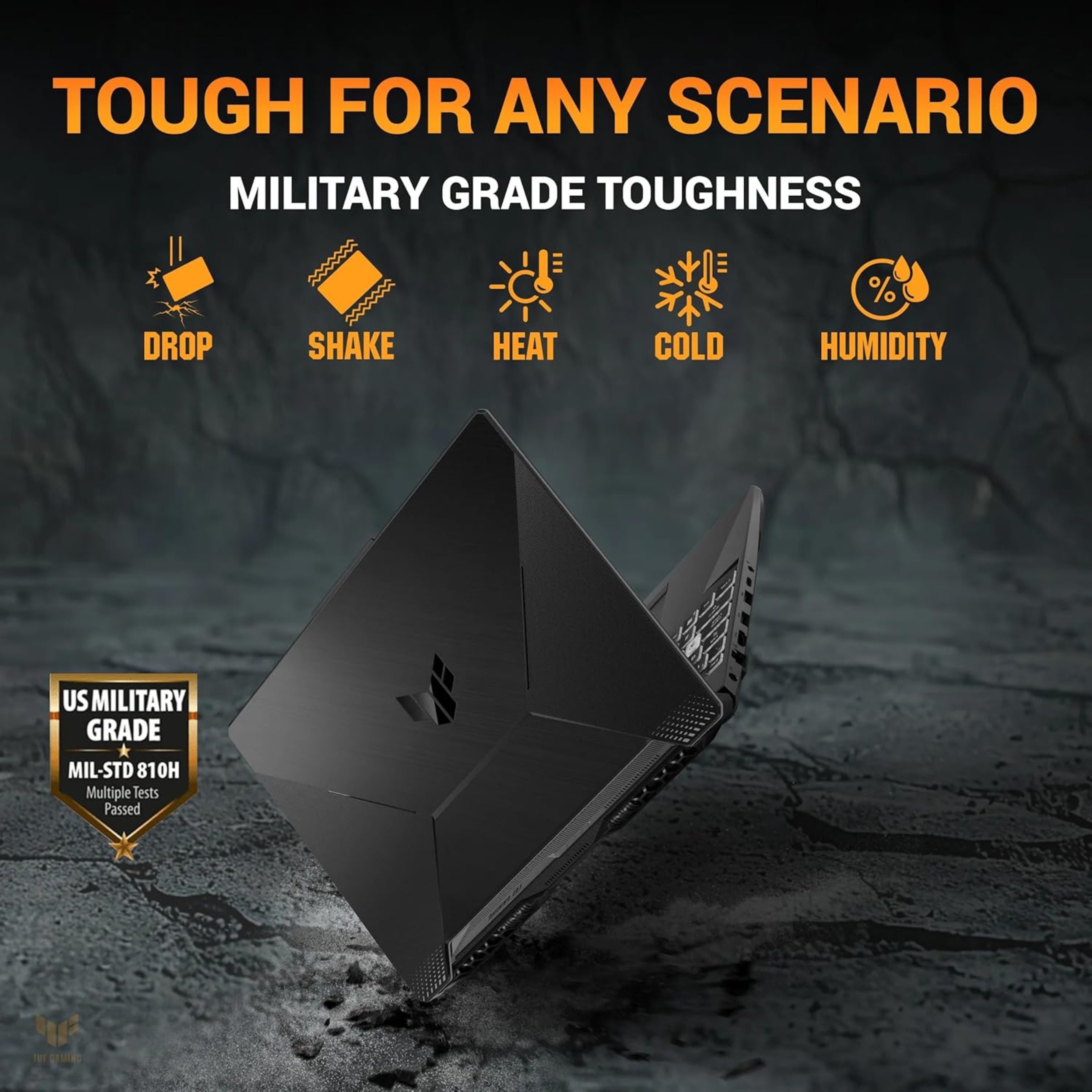 ASUS TUF Gaming A16 (2026) 16.0" FHD+ 165Hz Gaming Laptop - AMD Ryzen 7 260, NVIDIA GeForce RTX 5050 8GB, 16GB RAM, 1TB SSD, Windows 11 Home, Office 2024 & Microsoft 365 Basic (Jaeger Gray, 2.20kg, FA608UH-RV112WS)