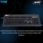 TVS Electronics Gold Prime Wired Mechanical Keyboard | Dustproof Switches | 50 Million Keystrokes | 1.5m Durable USB Cable | Long-Life Mechanical Keys for Office & Professional Typing (Black)