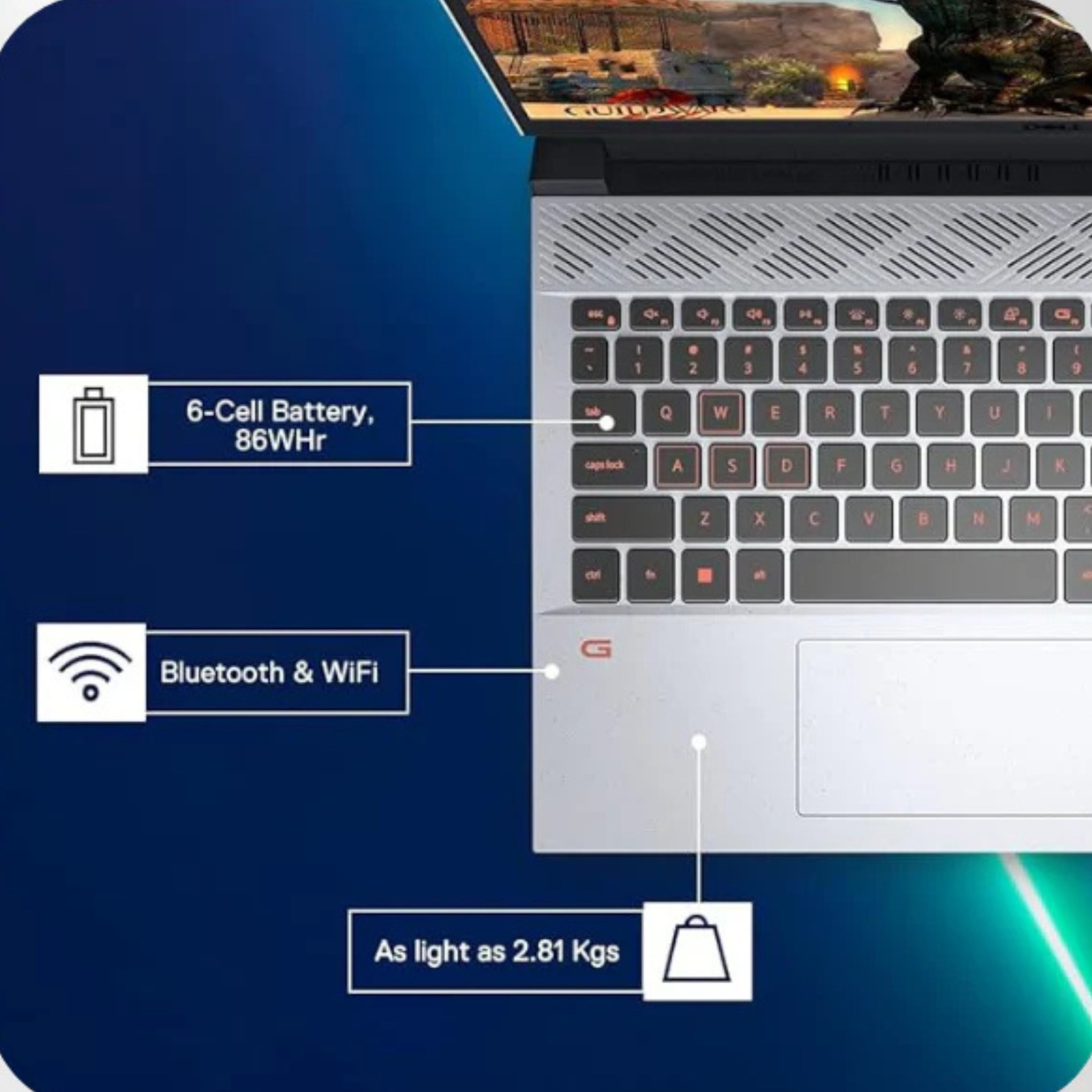 DELL INSPIRON (D560897WIN9S)  5520 I9 12 TH GEN 16GB/1 TB SSD 6GB RTX 3060 Gaming Laptop