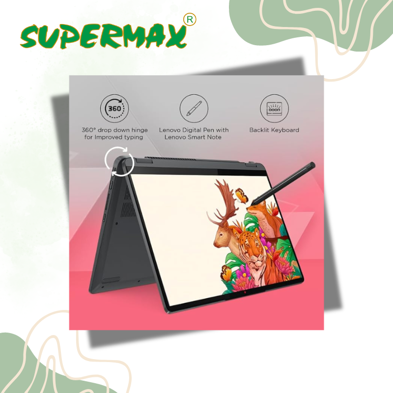 Lenovo Flex 5i Intel Core i3 13वीं पीढ़ी (GEN) 8GB RAM/512 SSD 14" FHD IPS टच 82Y0004RIN