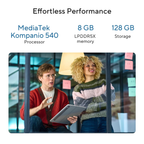 ASUS Chromebook CM32 Detachable (2026) 12.1" Touchscreen 2-in-1 - MediaTek Kompanio 540, 8GB RAM, 128GB SSD, Chrome OS, Stylus Included (Cloud Titanium, 0.64kg, CM3206DM4A-TR0119)