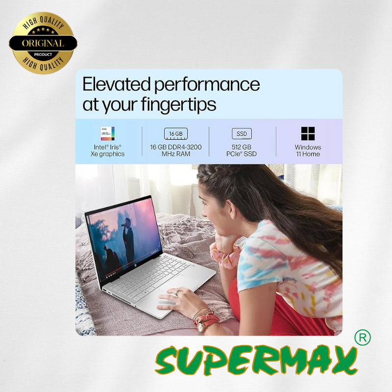 एचपी पाव एक्स360 कन्वर्ट 14-ek1074TU i5 13वीं पीढ़ी 16 जीबी रैम/512 जीबी एसएसडी 14" एक्स360 टच