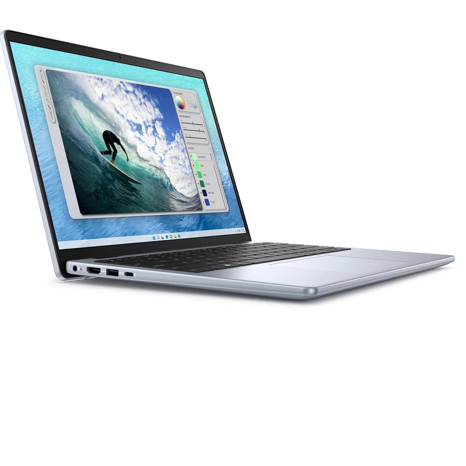 Dell 14 Laptop | Intel Core 7 150U 14th Gen | 16GB DDR5 RAM | 512GB PCIe NVMe SSD | 14" FHD+ IPS Anti-Glare Display | Intel Graphics | Windows 11 Home | MS Office Home & Student 2024 | Backlit Keyboard | Ice Blue