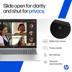 HP 15 (2026) 15.6" HD Thin & Light Business Laptop - AMD Athlon Dual Core 7120U, AMD Radeon 610M Graphics, 8GB DDR5 RAM, 512GB SSD, Windows 11 Pro, MS Office, Copilot Key (Turbo Silver, 1.50kg)