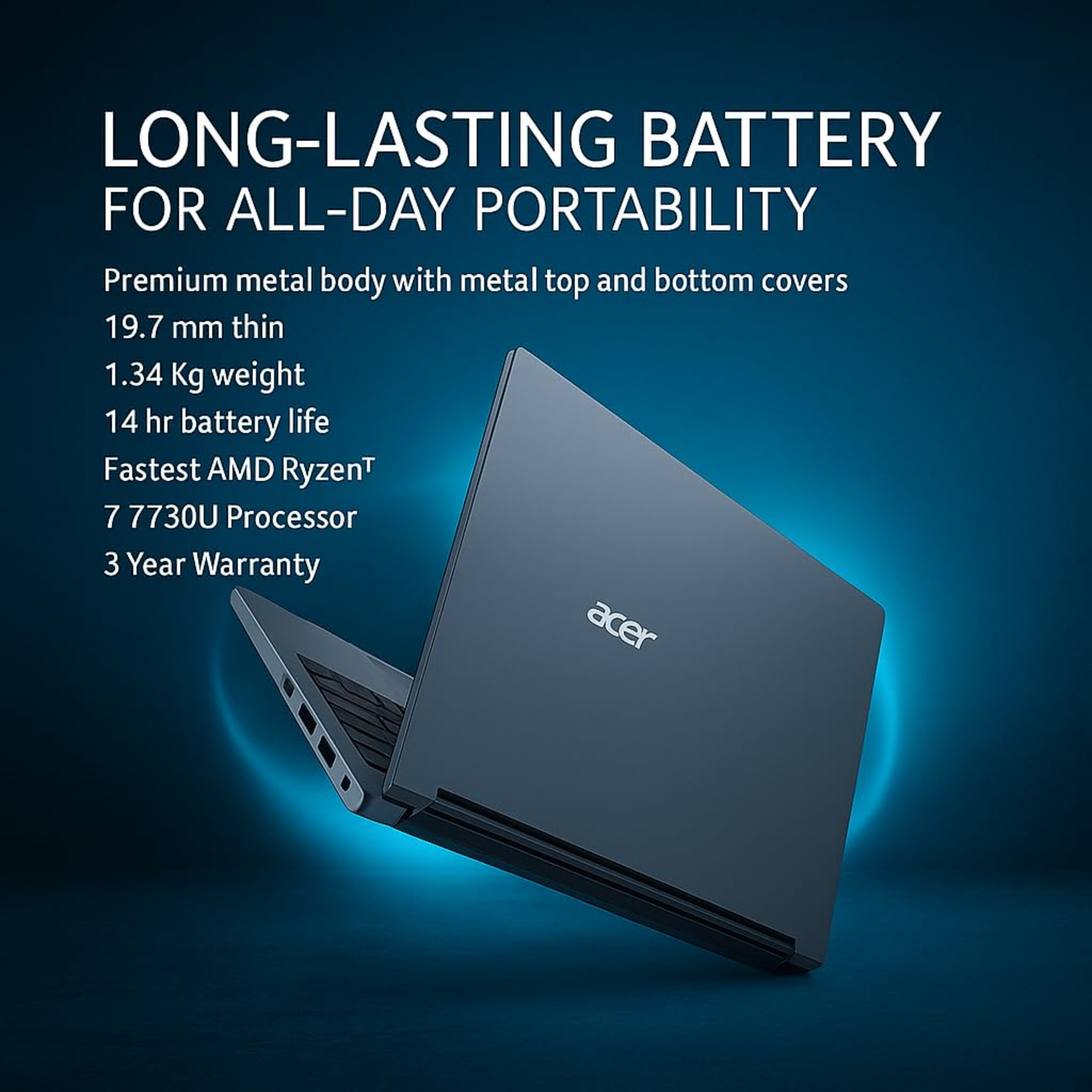 Acer Professional 14" FHD Metal Laptop - AMD Ryzen 7-7730U, 32GB RAM, 1TB SSD, Win 11 Pro, MS Office 2021, Backlit KB, Fingerprint, 3 Yr Warranty (1.34kg)