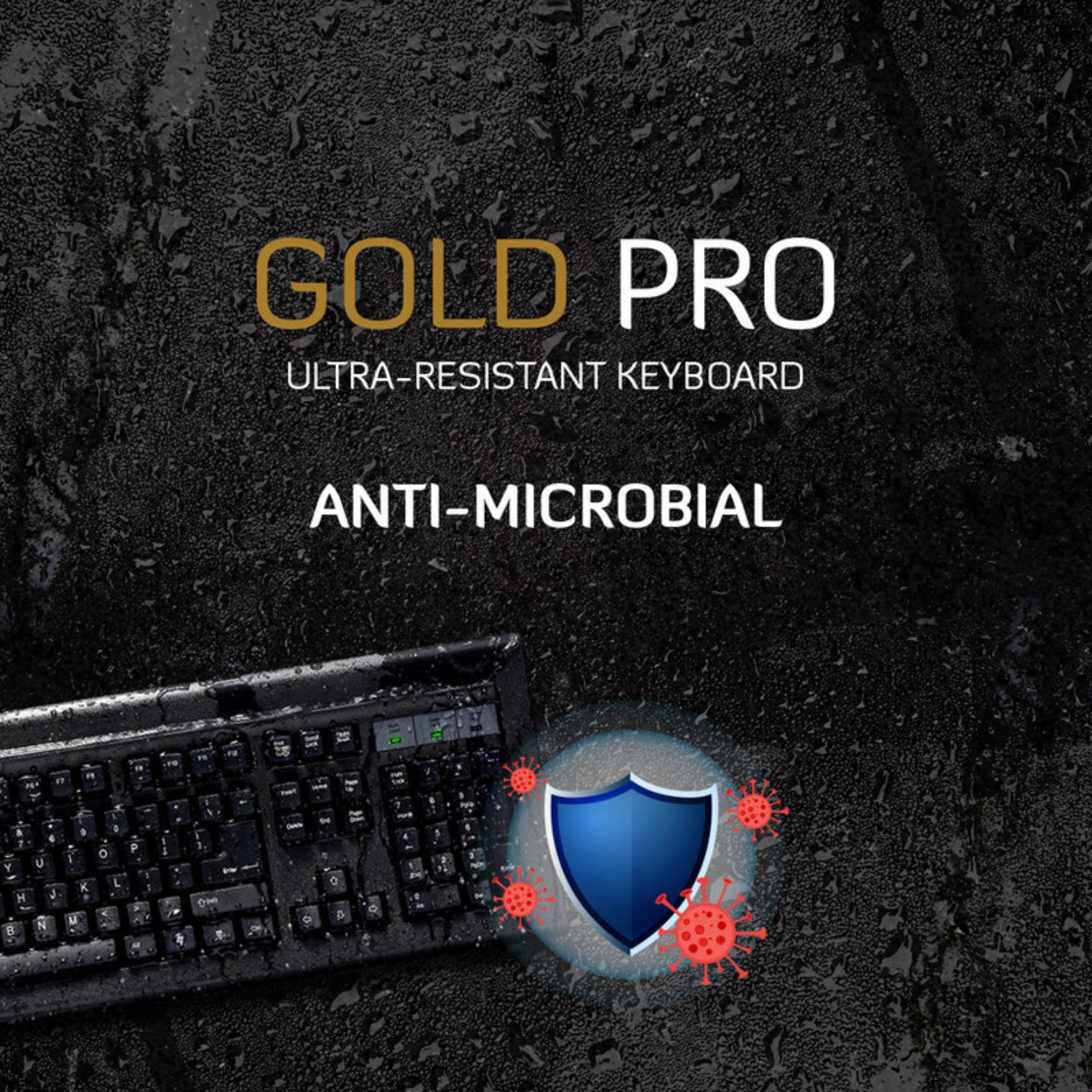 TVS Electronics Gold Pro Mechanical Keyboard | Dust & Water Resistant | 80 Million Keystrokes | Laser Etched Keys | Wired USB Standard Desktop Keyboard (Black)