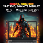 HP Victus 15.6" 144Hz Gaming Laptop - 14th Gen Intel Core i5-14450HX, 24GB DDR5 RAM, 512GB SSD, NVIDIA RTX 3050 6GB GPU, Windows 11, MS Office 24 (Mica Silver, 2.3kg, fa2303/15tx)