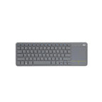 TVS Electronics Champ Smart Wireless Keyboard with Multi-Touch Trackpad | 2.4GHz USB Connectivity | 10m Range | Ergonomic Design for Smart TV, Laptop, HTPC & Android Box (Black)