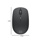 Dell WM126 Wireless Optical Mouse - 1000 DPI, Up to 1-Year Battery Life, 2.4GHz Wireless, Ergonomic Design, USB Receiver (Black)