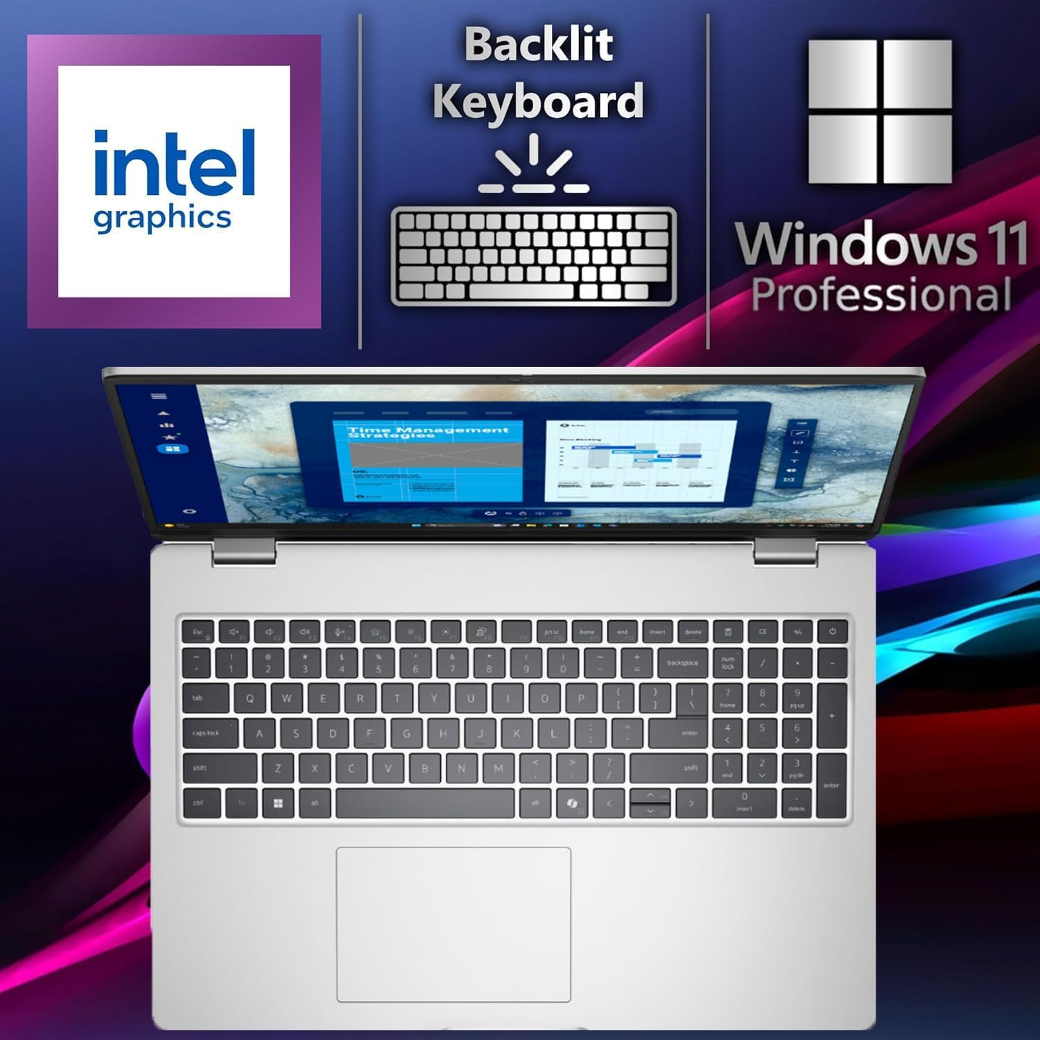 Dell Pro 16 Premium Business Laptop - Intel Core Series 1 5 120U, 16GB DDR5 RAM, 1TB SSD, 16" FHD+ Display, Windows 11 Pro (Grey)