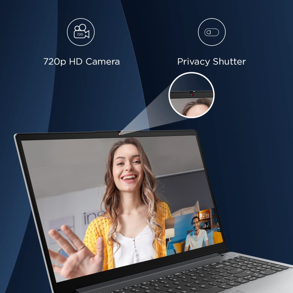 Lenovo IdeaPad Slim 1 15.6" HD Thin and Light Laptop - AMD Ryzen 5 5500U, Integrated AMD Radeon Graphics, 8GB RAM, 512GB SSD, Dolby Audio, Windows 11 Home, MS Office 2024 (Grey, 1.6kg, 82R4011MIN)