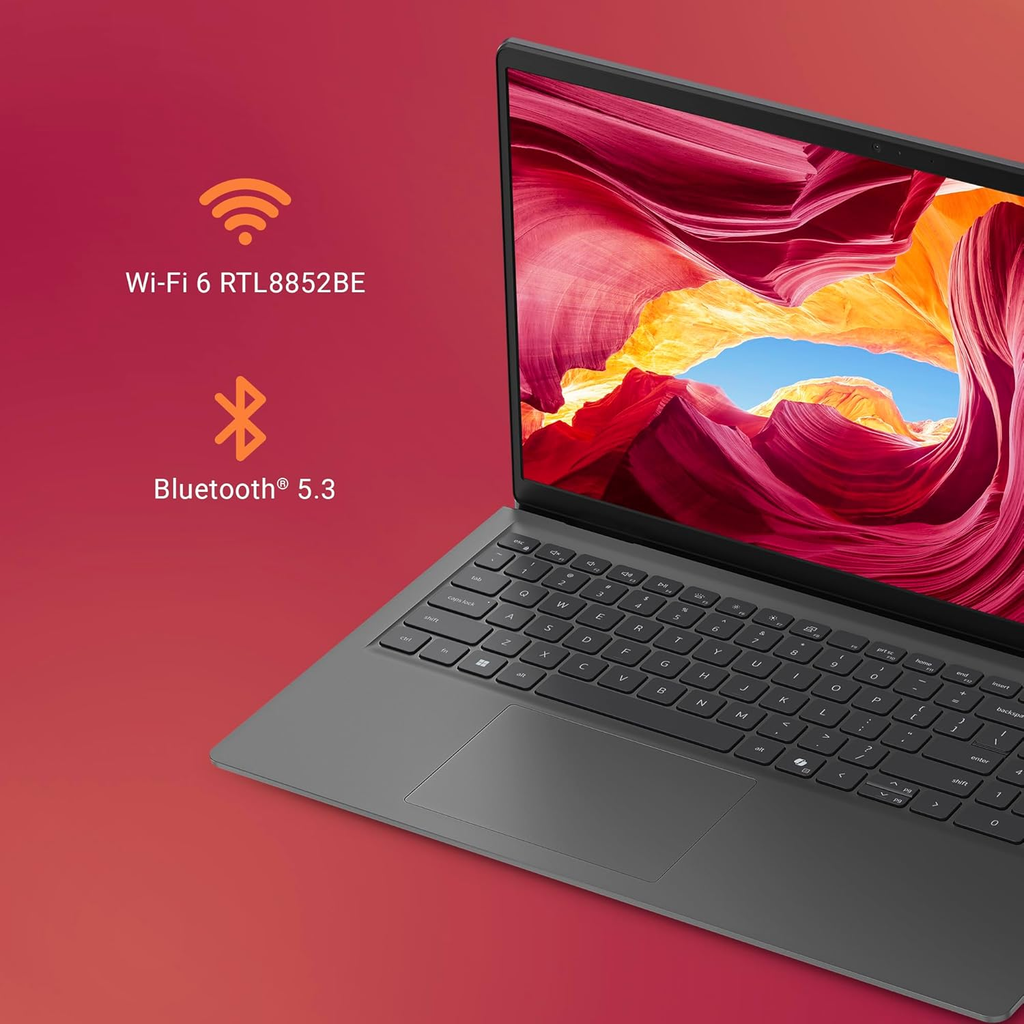 Dell 15 AI Powered Laptop | Intel Core Ultra 5 225H | 8GB DDR5 RAM | 512GB PCIe SSD | Intel Arc Graphics | 15.6" Full HD Anti-Glare Display | Windows 11 Home + MS Office Home & Student 2024 | Copilot AI Key | Carbon Black