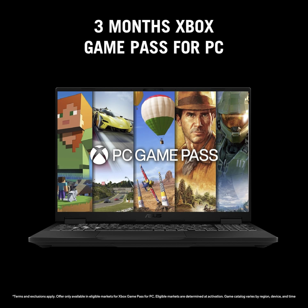 ASUS TUF Gaming F16 (2024) 16.0" FHD+ 165Hz Gaming Laptop - 14th Gen Intel Core i7-14650HX, NVIDIA GeForce RTX 4060 8GB GDDR6 (115W TGP), 16GB RAM, 1TB SSD, 90WHrs Battery, Windows 11 Home, Office 2024 & Microsoft 365 Basic