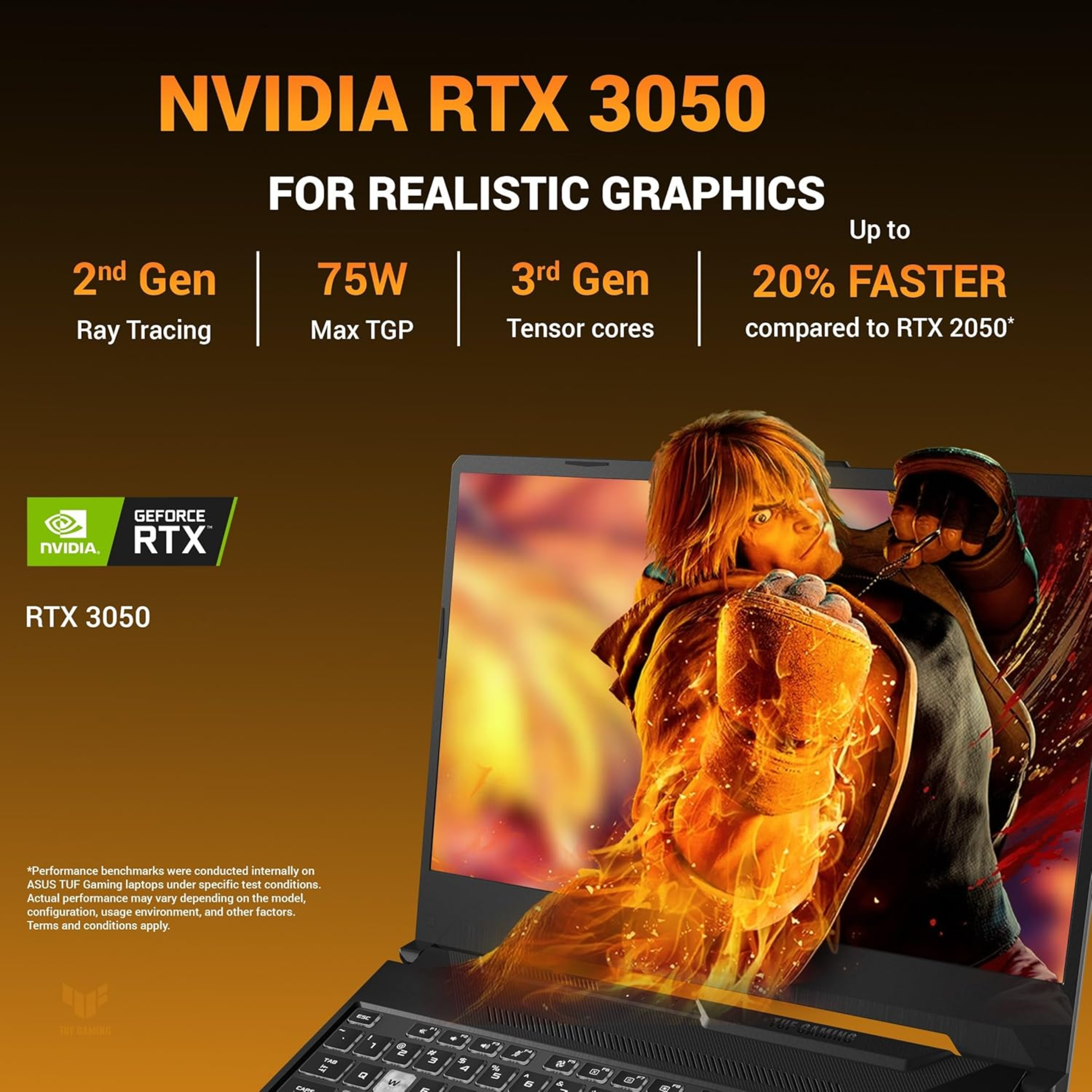 ASUS TUF Gaming A15 (2026) 15.6" Full HD 144Hz Gaming Laptop - AMD Ryzen 7 170, NVIDIA GeForce RTX 3050 4GB, 16GB DDR5 RAM, 512GB SSD, Backlit RGB Keyboard, Windows 11 Home, Office 2024 & Microsoft 365 Basic (Graphite Black, 2.30kg, FA506NCQ-HN007WS)