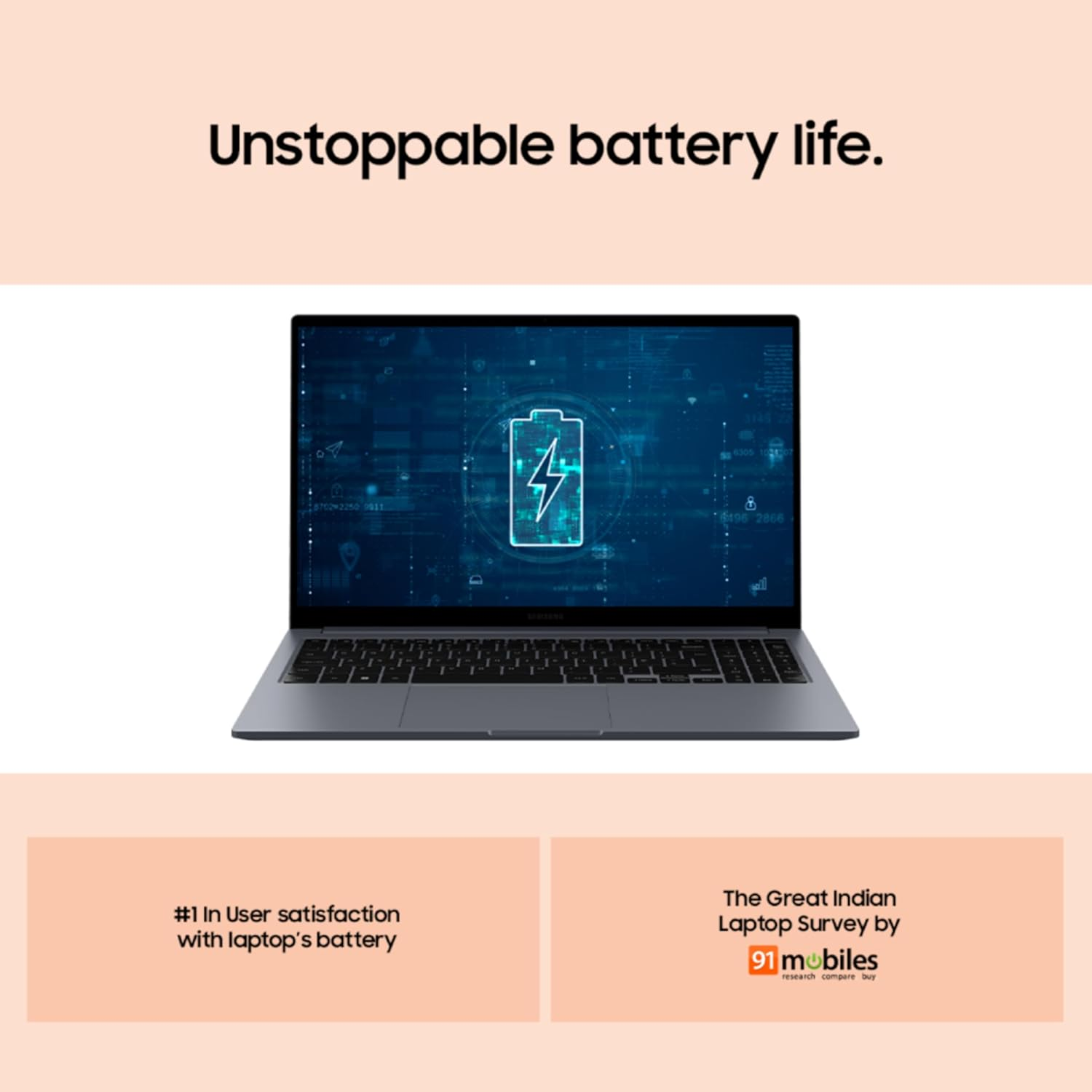 Samsung Galaxy Book4 Thin & Light Laptop 15.6" Full HD - 13th Gen Intel Core i5-1335U, Intel Iris Xe Graphics, 16GB RAM, 512GB SSD, Fingerprint Reader, RJ45 LAN Port, Windows 11 Home, MS Office 2021 (Gray)