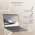ASUS Zenbook A14 OLED Copilot+ AI Laptop 14.0" OLED Display - Qualcomm Snapdragon X, 16GB RAM, 512GB SSD, Up to 32hrs Battery Life, Metal Body, Windows 11 Home, Office 2024 & Microsoft 365 Basic (0.90kg Ultra-Light, UX3407QA-QD259WS)