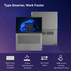 Lenovo V14 14" FHD Antiglare Laptop - Intel Core i3 13th Gen, 16GB RAM, 512GB SSD, Windows 11 Home, Office Home 2024 | Thin & Light Portable Business Laptop (Iron Grey, 83A0A0PCIN)